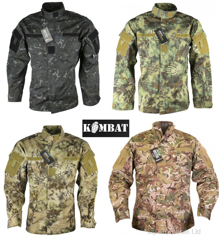 thumbnail image 2 of Kombat UK Men's Army Combat Tactical Shirt – New ACU Surplus Style (Various Sizes & Camo) 2 of 6