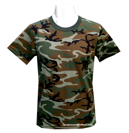 Mens Army Military Combat T-shirt US Desert Woodland Urban Tiger Stripe ...