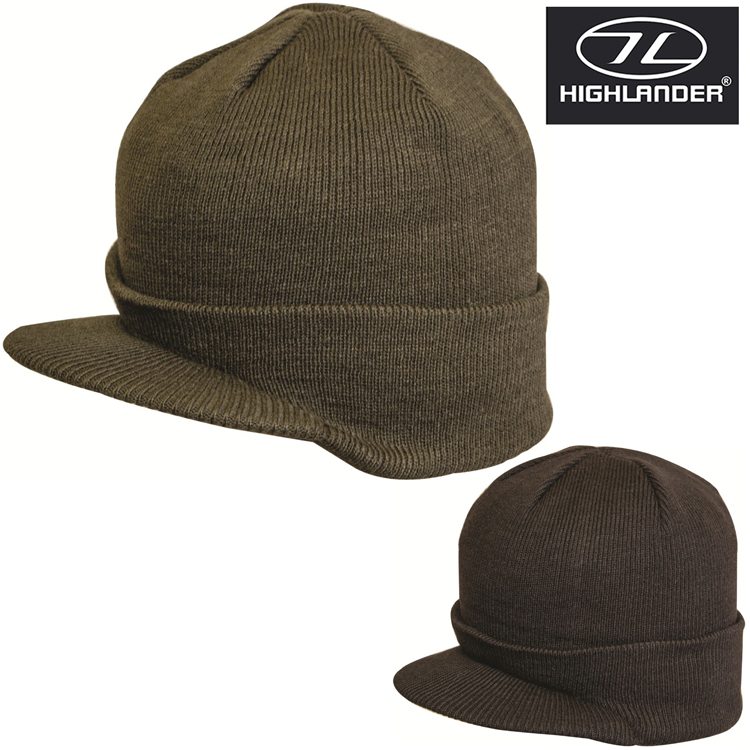 peaked beanie hat