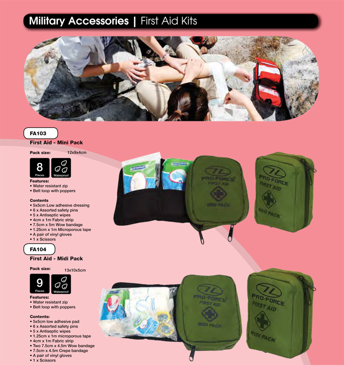 Web-Tex Small Military Army Camping Car Travel Hiking Medic First Aid Kit MTP