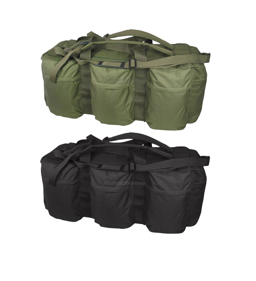 Combat Army Tactical Bag Holdall Travel Shoulder Kit Bag Rucksack Green