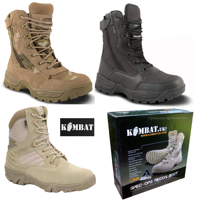 kombat uk men's all leather patrol boots