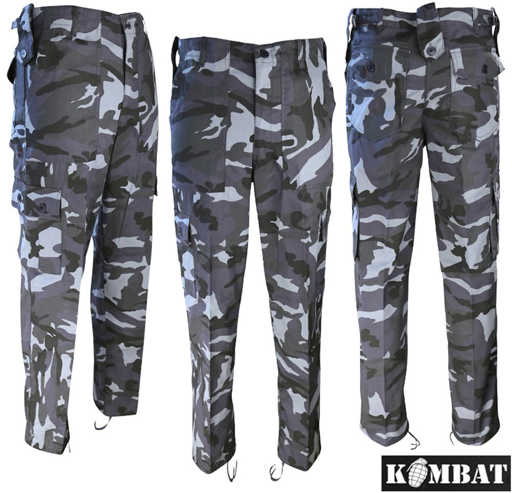 Kombat Mens Tactical Ripstop BTP Trousers Army Cadet Military Camo Combat New