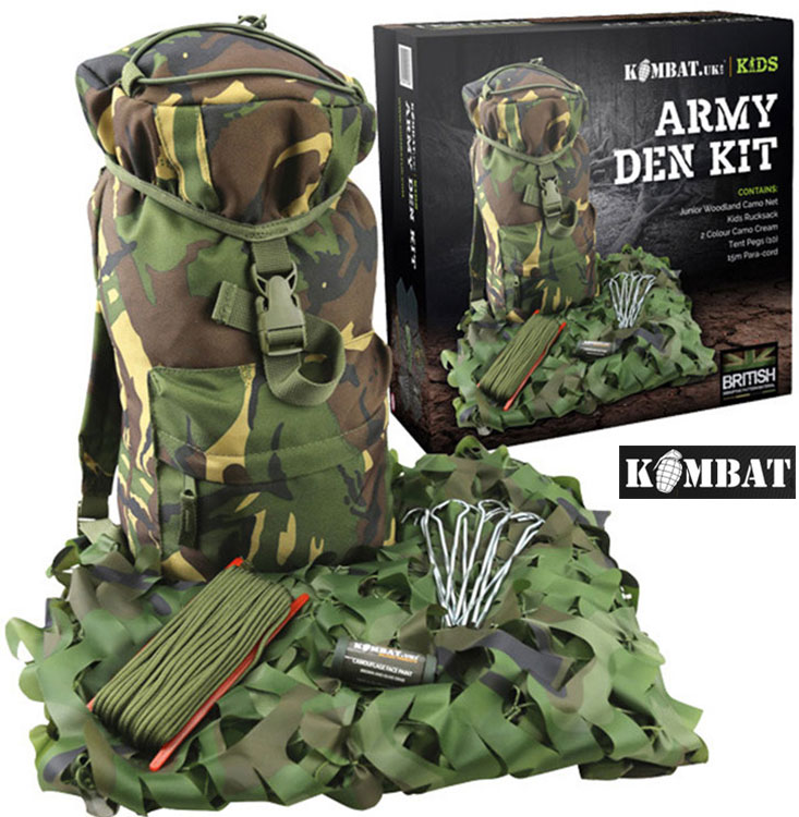 details about kids boys childrens army military den camping tent camp rucksack play set camo military camp for kids