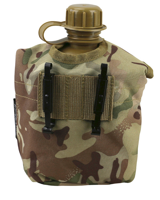 Army Combat Military Water Bottle BTP US GI British Camo Waist Belt