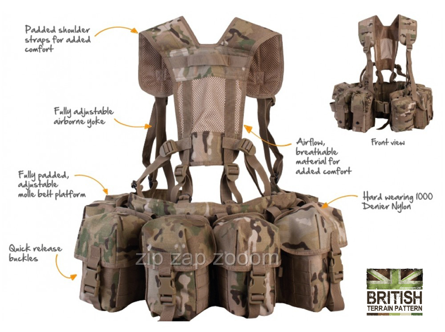 Kombat UK - Kids Tactical Assault Vest In BTP Camo - Bbguns4less - View #8