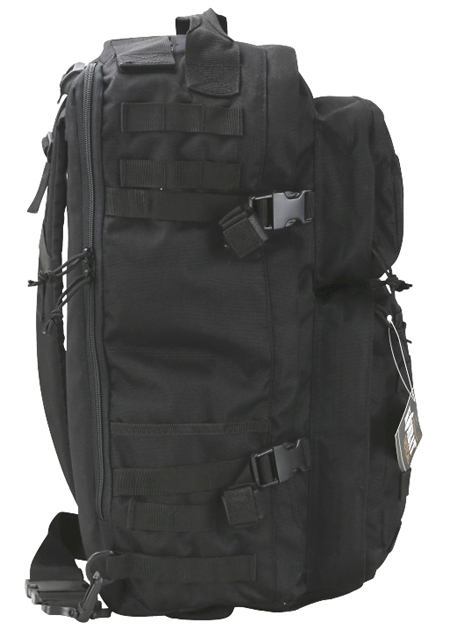 Army Military Day Pack Combat Bag Over Shoulder Travel Rucksack Black Molle New