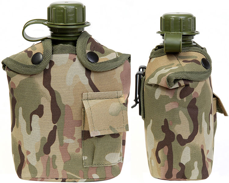 KAS Kids Army Multi Terrain /& Woodland Camouflage Camo Belt Pouch Water Bottle