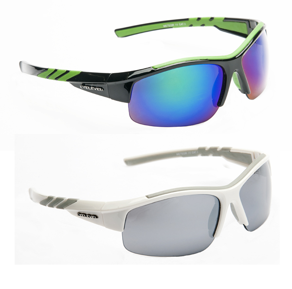 Mens Wrap Around Sports Retro Ski Sunglasses Shades Black Silver White or Black
