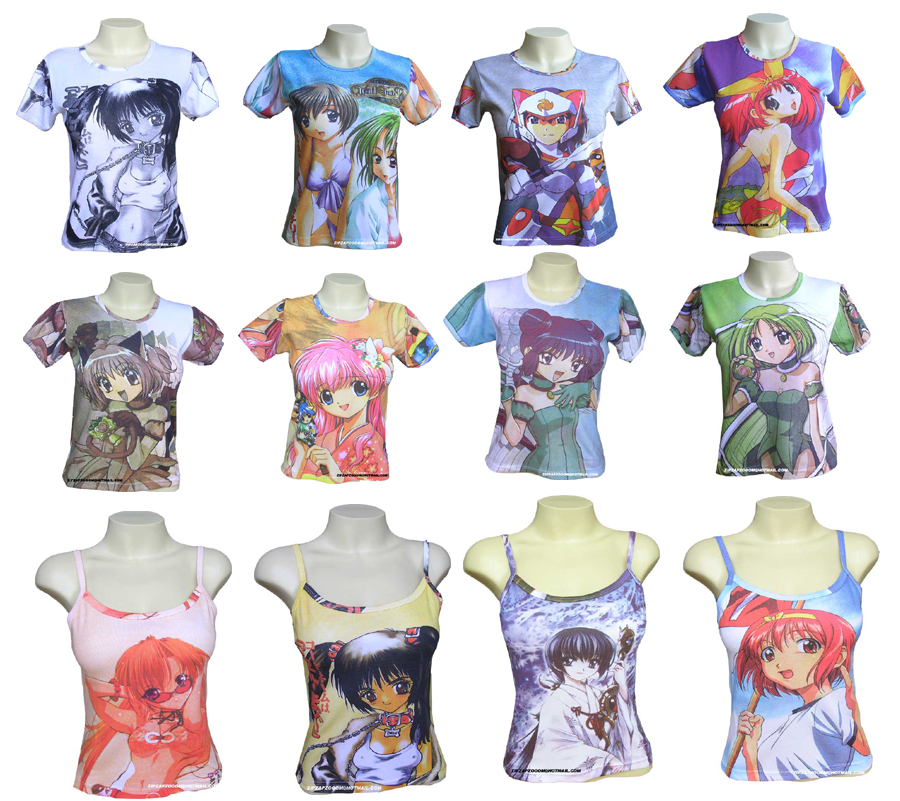 Tops & Shirts Cartoon Ladies Womens Anime Manga Tokyo Photo Design T-Sh...