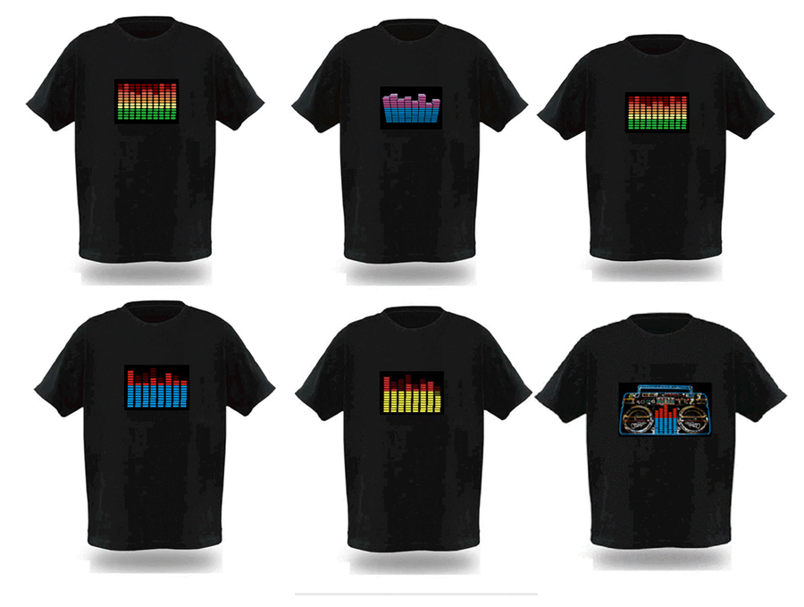 Light up t shirts sound activated wholesale Clearance